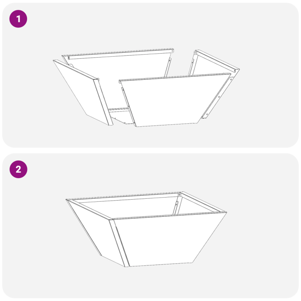 Trädgårdsplanterare 5 pcs Antracit 35 x 35 x 15 cm