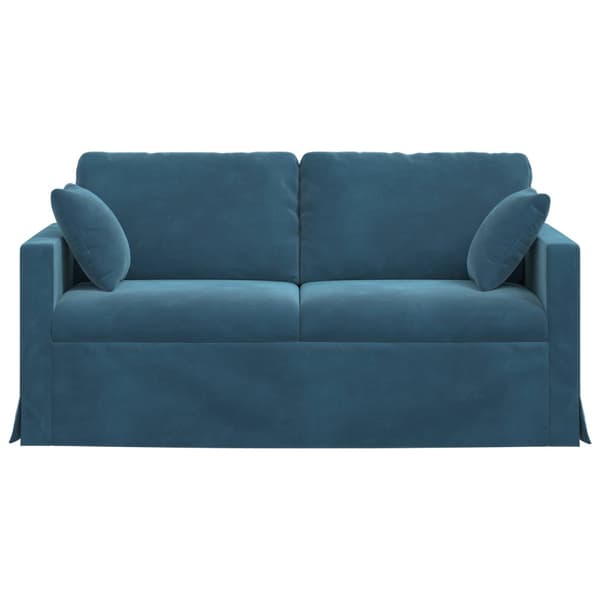 Soffa Blå 158 x 78 x 80 cm Sammet