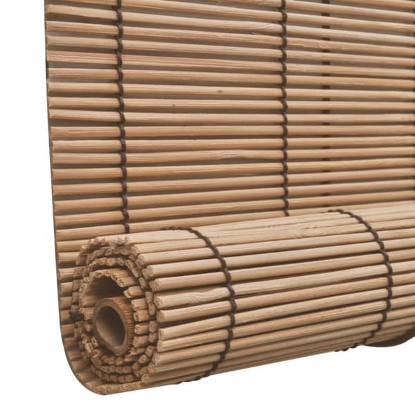 Rullgardin bambu 2 st 100 x 160 cm brun