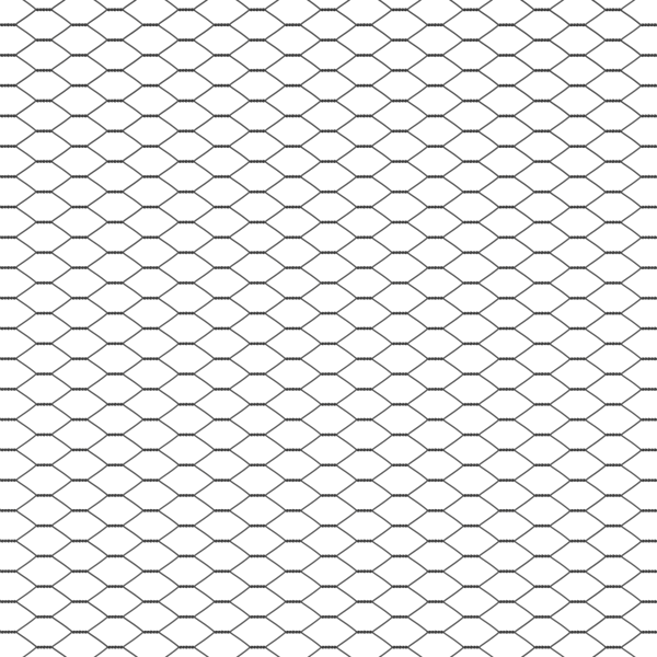 Hexagonstängsel Grå 1 x 50 m PVC