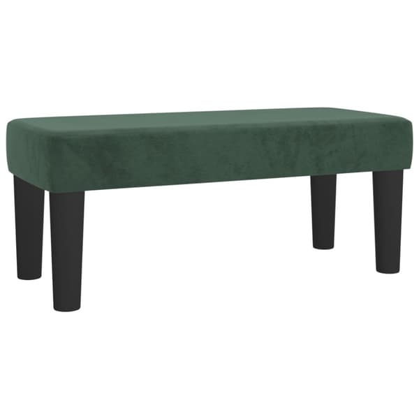 Ramsäng med madrass mörkgrön 120x190 cm sammet