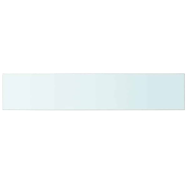 Hyllplan glas genomskinlig 100x20 cm