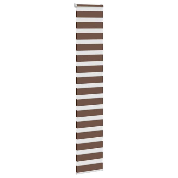 Rullgardin zebra brun 40x230 cm tyg bredd 35,9 cm polyester
