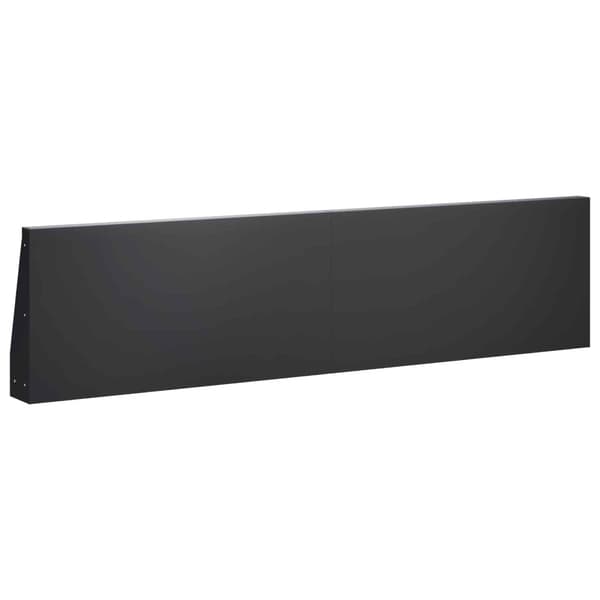 Stödvägg 2 st 80 x 12 x 50 cm Stål Svart