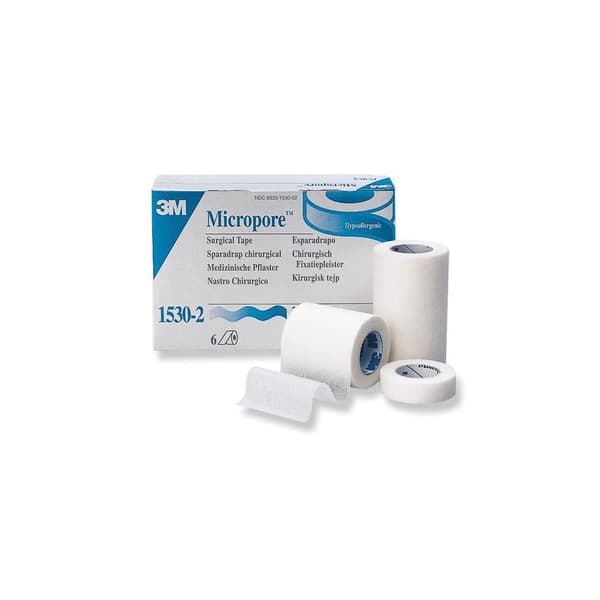 Micropore Vit u hållare 5,0cmx9,1m 6/fp