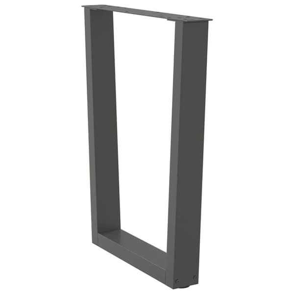 Matbordsben V-formade 2 st antracit 60x(72-73,3) cm stål