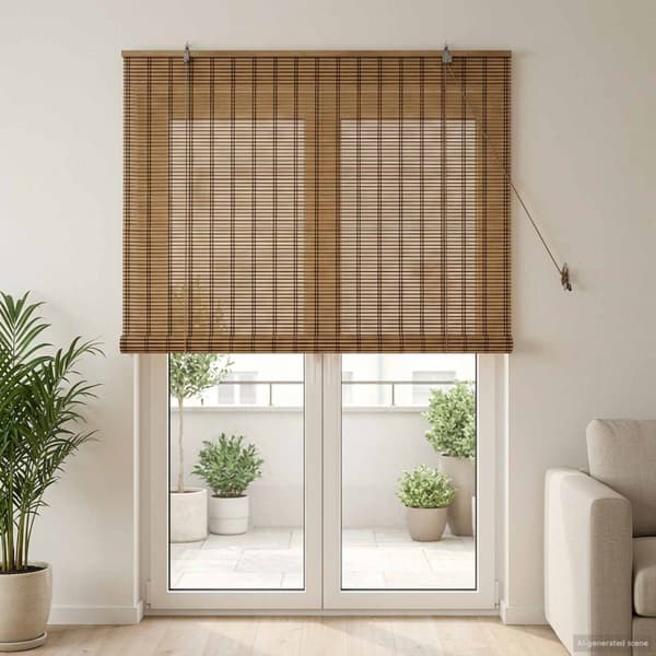 Rullgardin Brun 130 x 220 cm Bambu