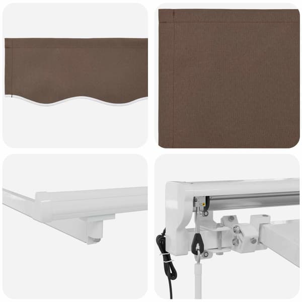 Elektrisk Retraktabel Markis Taupe 4 × 3 m