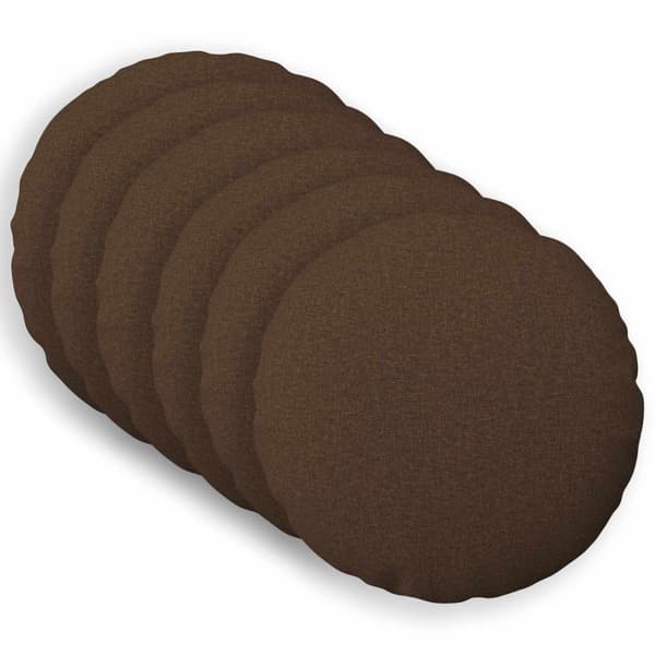 Kuddöverdrag 6 st HEERLEN Brun Ø 30 cm Tyg