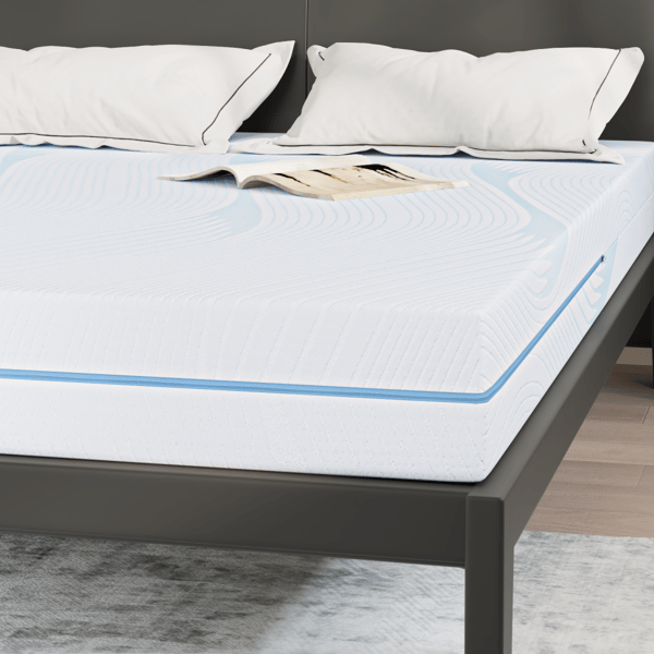 Madrass Vit 140 x 200 cm Jacquardtyg