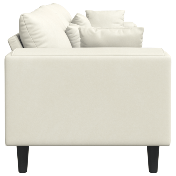 Soffa Kräm 250 x 77 x 76 cm Sammet