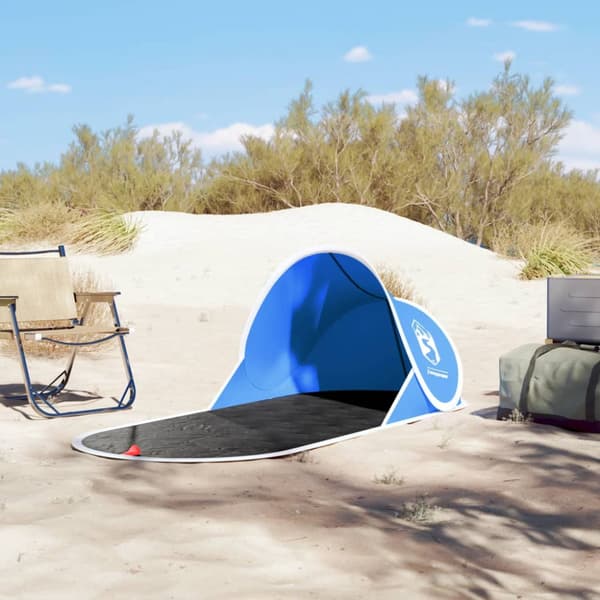 Strandtält azurblå pop-up vattentät