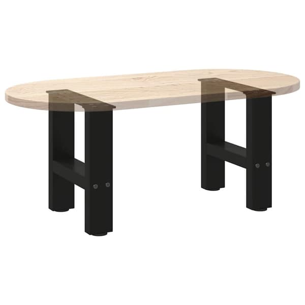 Soffbordsben svarta 2 st 40x(30-31) cm stål