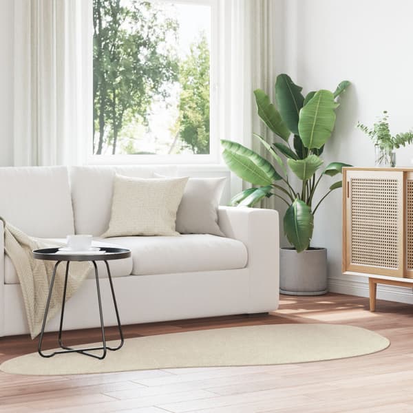 Områdesmattor HUARTE Beige 100 x 200 cm Polyester
