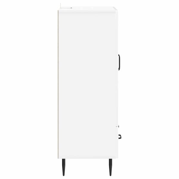 Sideboard Vit högglans 66 x 34,5 x 95 cm Konstruerat trä