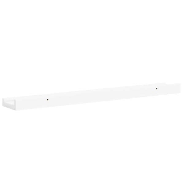 Tavellist 2 st vit 60x9x3 cm MDF