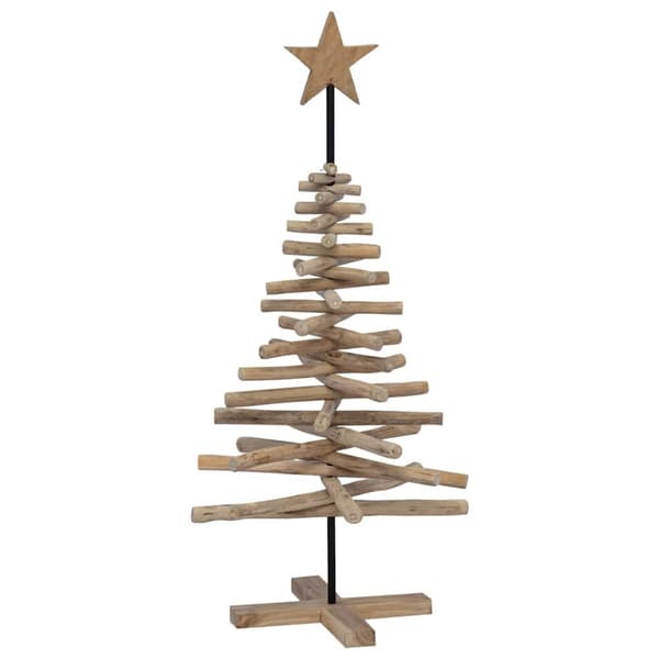 Julgran Brun 120 cm Massivt teakträ