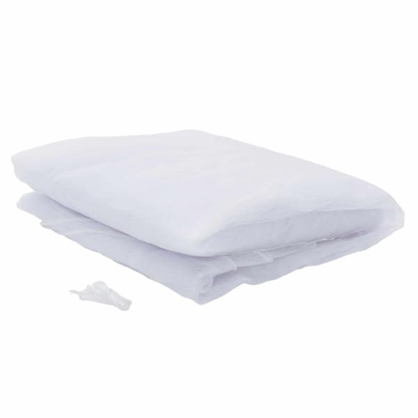 Myggnät för säng 156 nät 3 pcs Vit Polyester