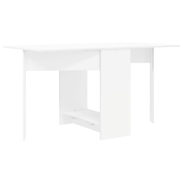 Matbord 138 x 70 x 73,5 cm Konstruerat trä Vit Rektangulär