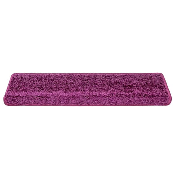 Trappmattor 20 st 65x21x4 cm violett rektangulär kant