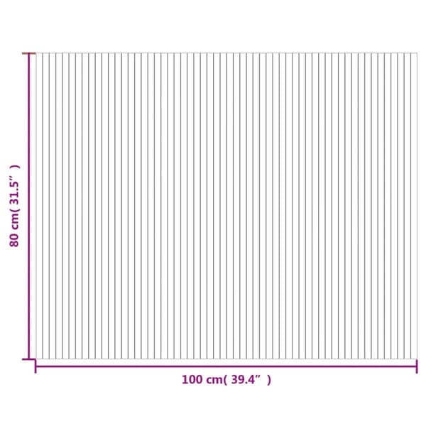 Matta rektangulär naturlig 80x100 cm bambu