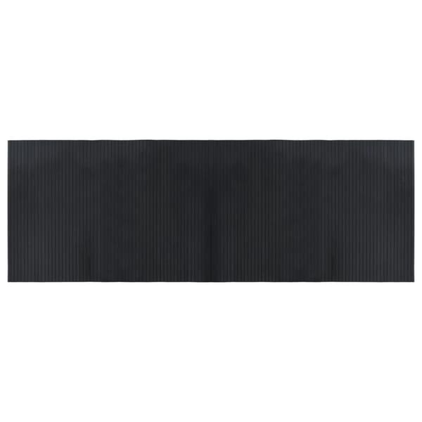 Matta rektangulär svart 70x200 cm bambu