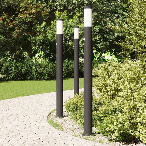 Pollare med sensor 3 st 110 cm rostfritt stål IP44