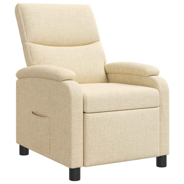 Recliner Gräddvit Tyg