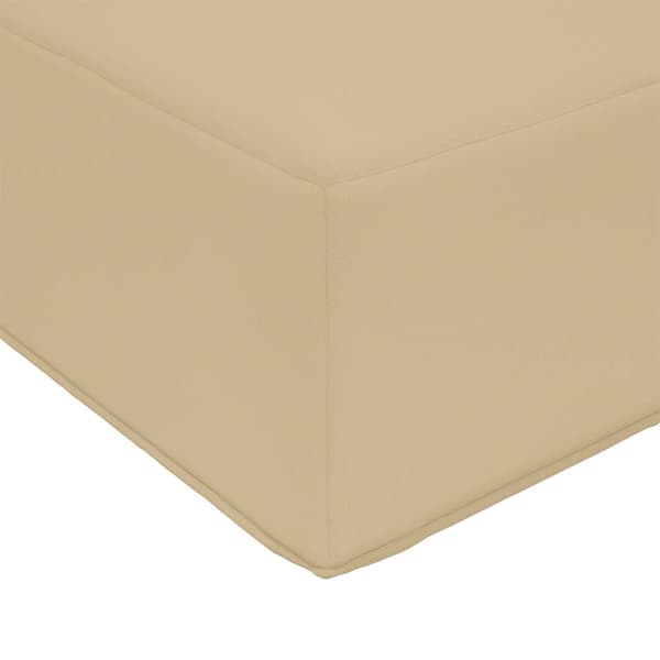 Utomhus sitskudde Beige 80 x 40 x 8 cm 100% Polyester
