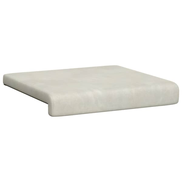 Bänk kudde 2 st Sammet Gräddvit Djup 35 cm