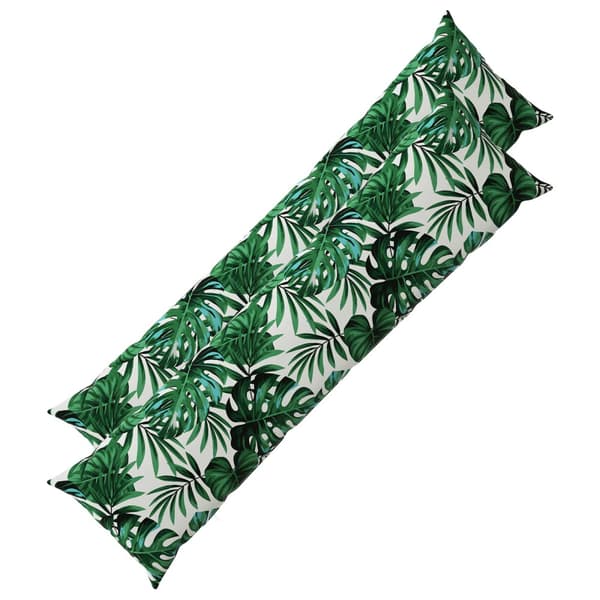 Kuddöverdrag 2 st HEERLEN Bladmönster 40 x 145 cm Polyester