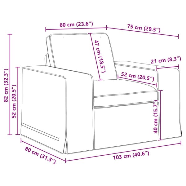 Soffset 2 pcs Mörkgrå 182 x 80 x 82 cm tyg