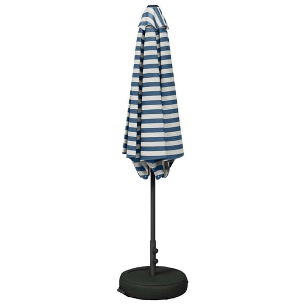 Trädgårdsparasol 300 x 300 cm Polyester Rektangulär Blå och Vit