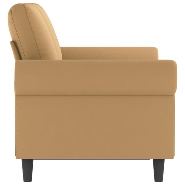 2-sitssoffa brun 120 cm sammet