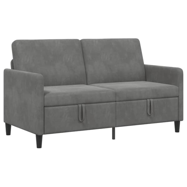 Soffa med förvaring Mörkgrå 152 x 78 x 87 cm Polyester