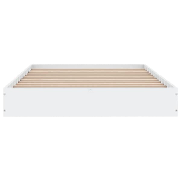 Sängram vit 90x190 cm konstruerat trä