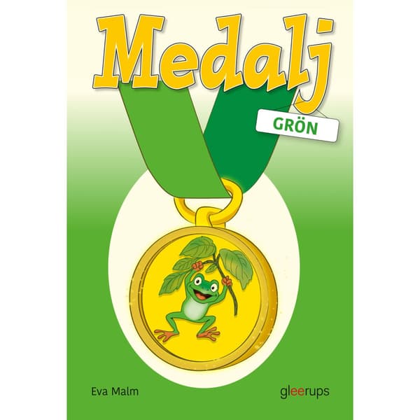 Medalj grön, svenska (häftad)