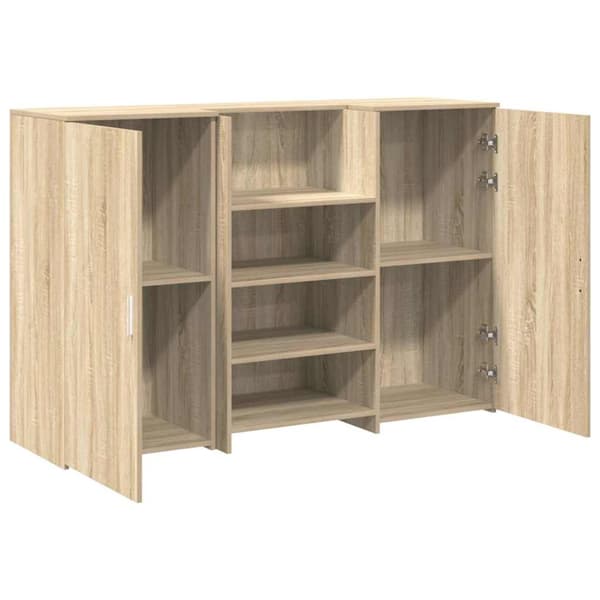 Receptionsdisk sonoma-ek 155x50x103,5 cm konstruerat trä