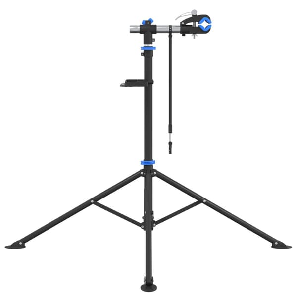 Cykelmonteringsställ hopfällbart 108-188 cm blå stål