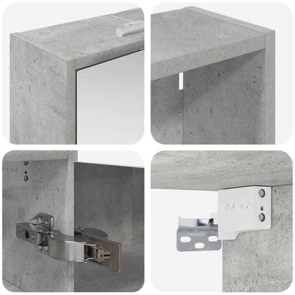 Badrumsskåpsset för 3 pcs 116 x 16 x 62,5 cm Konstruerat trä