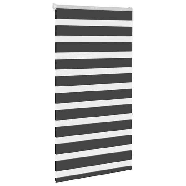 Rullgardin zebra svart 90x150 cm tyg bredd 85,9 cm polyester