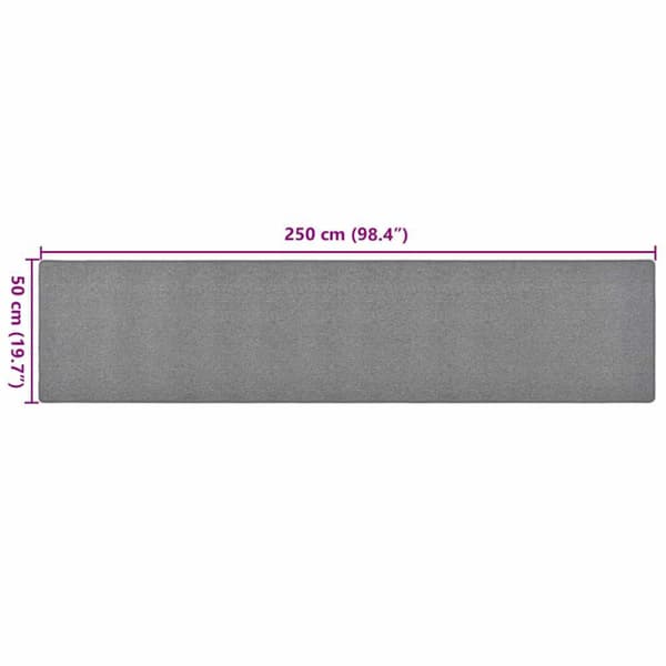 Gångmatta mörkgrå 50x250 cm