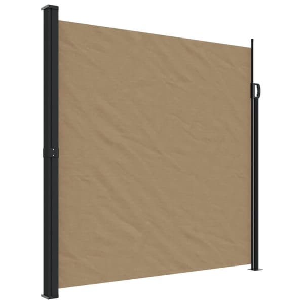 Indragbar sidomarkis taupe 200x500 cm