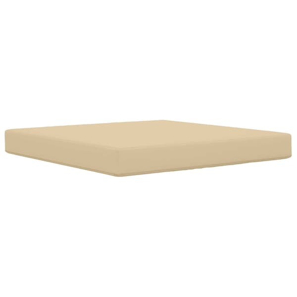 Utomhus Soffa Kudde Beige 80 x 80 x 8 cm Polyester