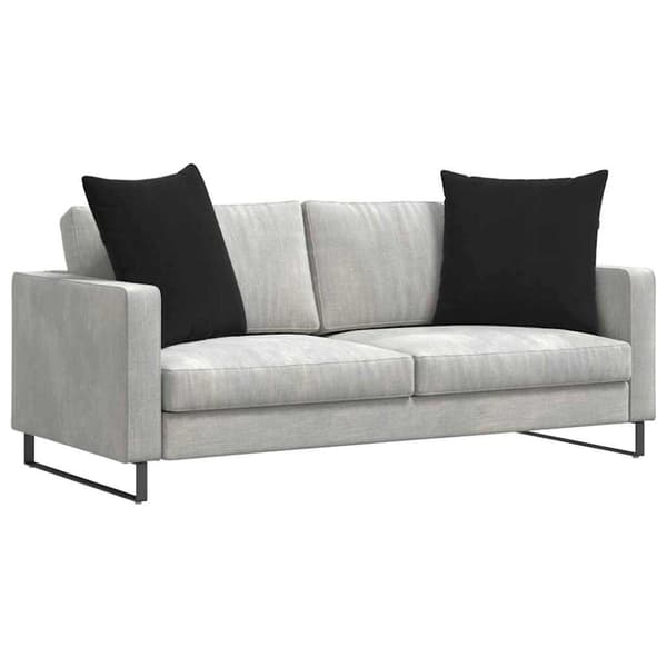 Sofakuddar 2 pcs Svart 60 x 60 cm Kordread tyg