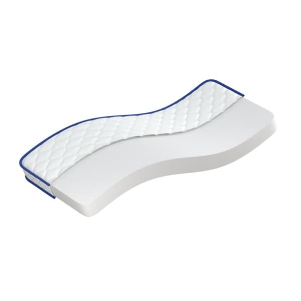 Memoryskummadrass vit 80x200x17 cm mjuk