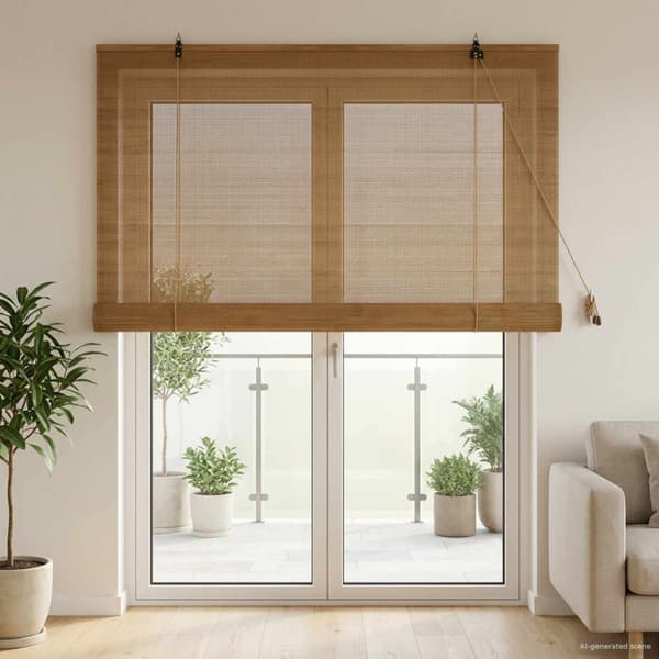 Rullgardin Brun 150 x 220 cm Bambu
