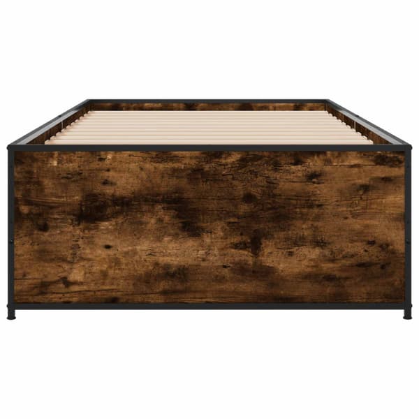 Sängram Rökt ek 80 x 200 cm Konstruerat trä