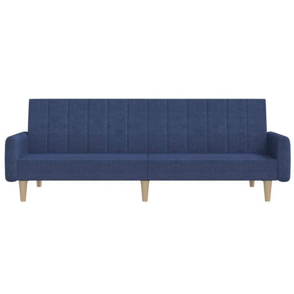 Bäddsoffa 2-sits blå tyg