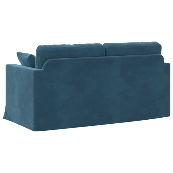 Soffa Blå 158 x 78 x 80 cm Sammet